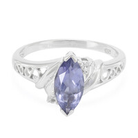 Anello in argento con Iolite del Madagascar