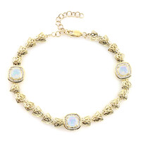 Bracciale in oro con Opale di Welo (Ornaments by de Melo)