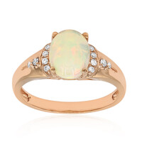 Anello in oro con Opale di Welo AAA