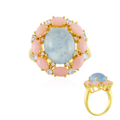 Anello in argento con Acquamarina