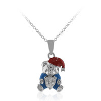 Collana in argento con Topazio Bianco