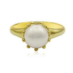 Anello in argento con Perla di Acqua Dolce (TPC)