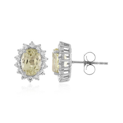 Orecchini in argento con Kunzite Canarino