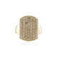 Anello in oro con Diamante Champagne VS1