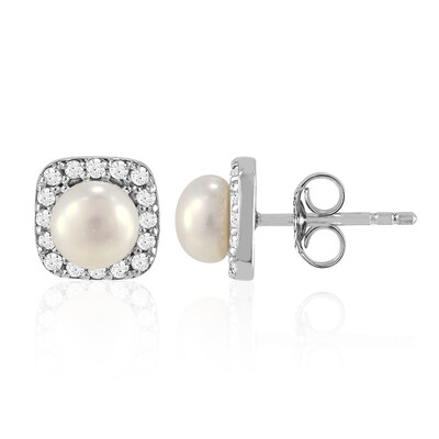 Orecchini in argento con Perla di Acqua Dolce
