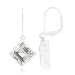 Orecchini in argento con Topazio Bianco