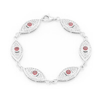 Bracciale in argento con Granato Lindi