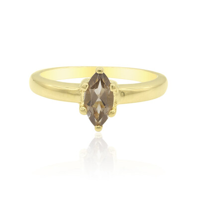 Anello in argento con Quarzo Fumè