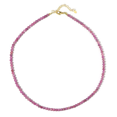 Collana in argento con Zaffiro Rosa