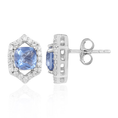 Orecchini in argento con Fluorite Cangiante