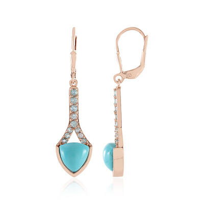Orecchini in argento con Turchese Sleeping Beauty (KM by Juwelo)