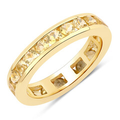 Anello in argento con Citrino