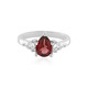 Anello in argento con Granato Mozambico