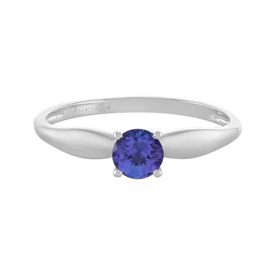 Anello in platino con Tanzanite AAA