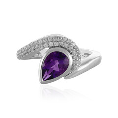 Anello in argento con Ametista Siberiana