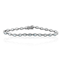 Bracciale in argento con Topazio Blu Cielo