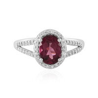 Anello in argento con Granato Malawi