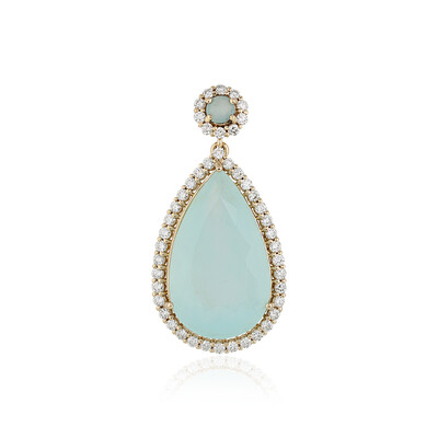 Ciondolo in oro con Opale Paraiba (AMAYANI)