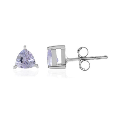 Orecchini in argento con Tanzanite (non riscaldata)