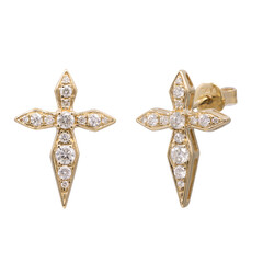 Orecchini in oro con Diamante I1 (H) (CIRARI)