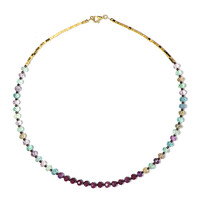 Collana in argento con Fluorite