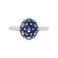 Anello in argento con Zaffiro Blu