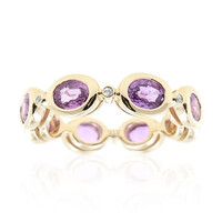Anello in oro con Zaffiro Ceylon Porpora