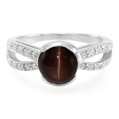Anello da uomo in argento con Scapolite Occhio di Gatto