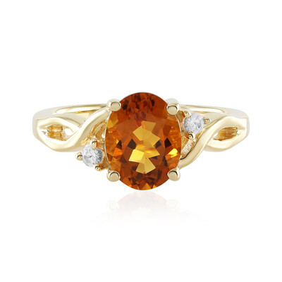 Anello in argento con Citrino Madeira