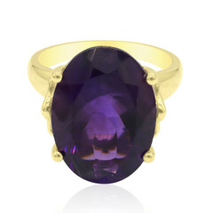 Anello in oro con Ametista Zambiana