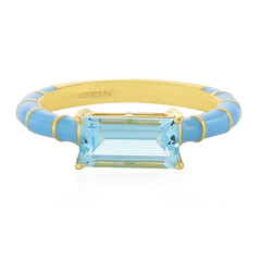 Anello in argento con Topazio Blu Cielo