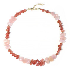 Collana in argento con Rodocrosite