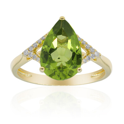 Anello in oro con Peridoto Dashihe  (CIRARI)
