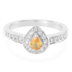 Anello in argento con Zaffiro Giallo