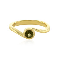 Anello in argento con Tormalina Verde