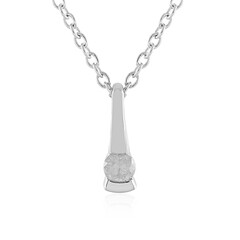 Collana in argento con Diamante I4 (J)