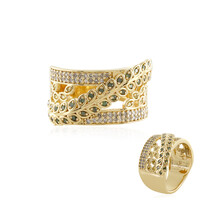 Anello in argento con Diamante Giallo I3