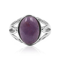 Anello in argento con Lepidolite