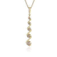 Collana in oro con Diamante Champagne I2