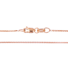 Catena spiga in Oro Rosa 9K - 50 cm - 1,33 g