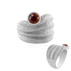 Anello in argento con Zircone Rosa
