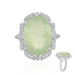 Anello in argento con Prehnite