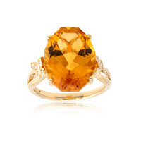 Anello in oro con Citrino (Smithsonian)