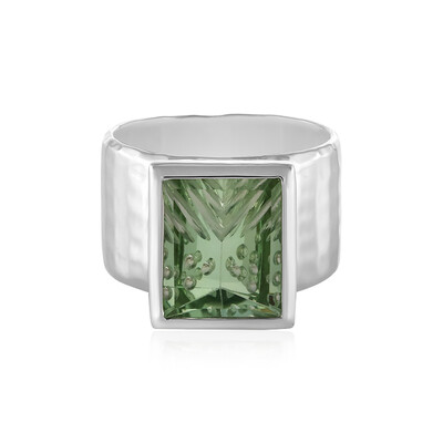 Anello in argento con Ametista Verde