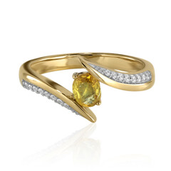 Anello in oro con Zaffiro Giallo del Queensland (Mark Tremonti)