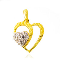Ciondolo placcato in oro con Zircone