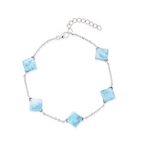 Bracciale in argento con Larimar