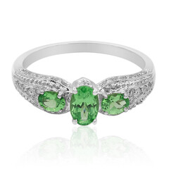 Anello in oro con Tsavorite