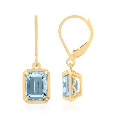 Orecchini in argento con Topazio Blu Cielo