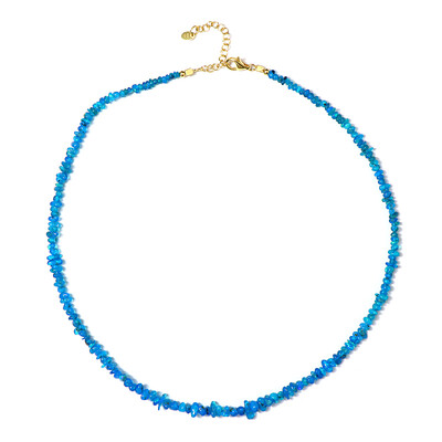 Collana in argento con Opale Blu Neon